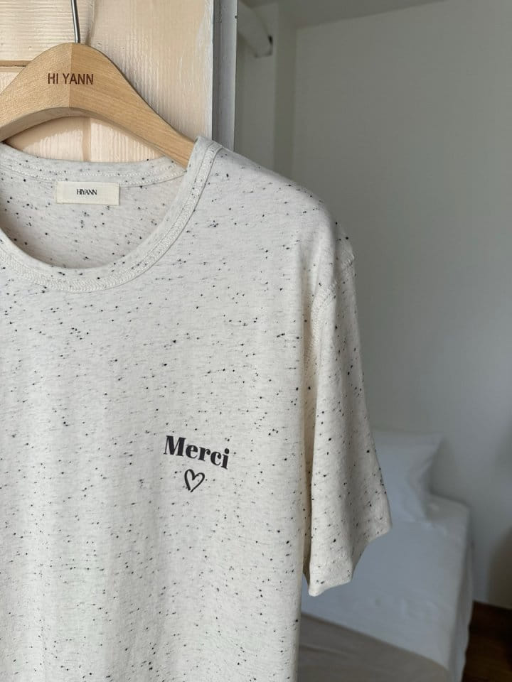 Hiyann - Korean Women Fashion - #momslook - Merci Tee - 5