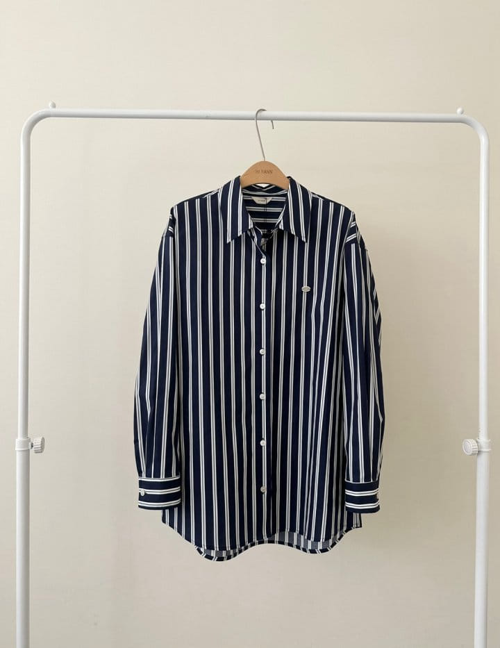 Hiyann - Korean Women Fashion - #womensfashion - Marine Shirt - 4