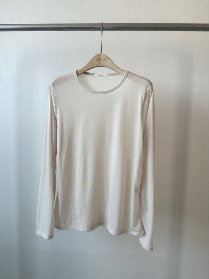 Hiyann - Korean Women Fashion - #vintagekidsstyle - Tencel Gai Piping Tee - 4