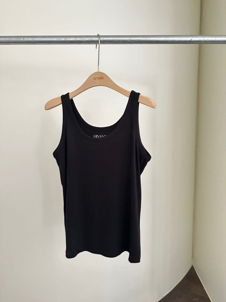 Hiyann - Korean Women Fashion - #pursuepretty - Rib Sleeveless Tee - 3