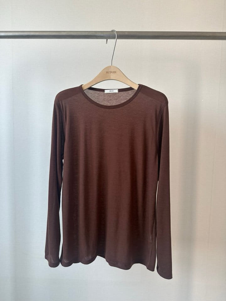 Hiyann - Korean Women Fashion - #restrostyle - Tencel Gai Piping Tee - 5