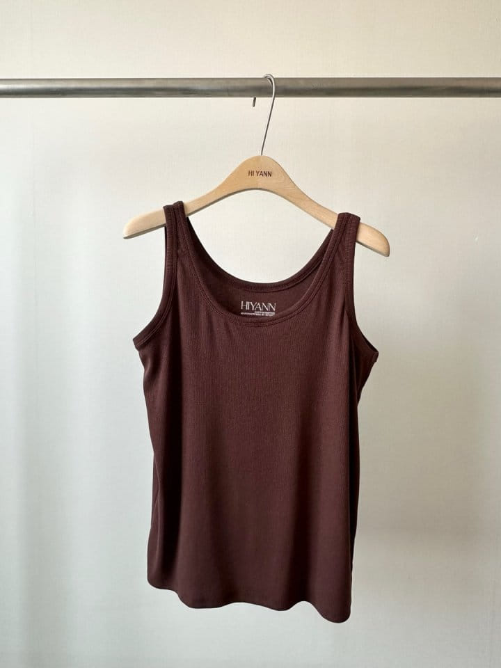 Hiyann - Korean Women Fashion - #pursuepretty - Rib Sleeveless Tee - 4