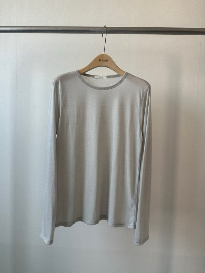 Hiyann - Korean Women Fashion - #romanticstyle - Tencel Gai Piping Tee - 6