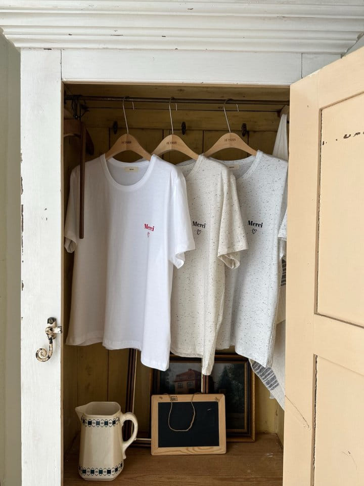 Hiyann - Korean Women Fashion - #thelittlethings - Merci Tee - 2