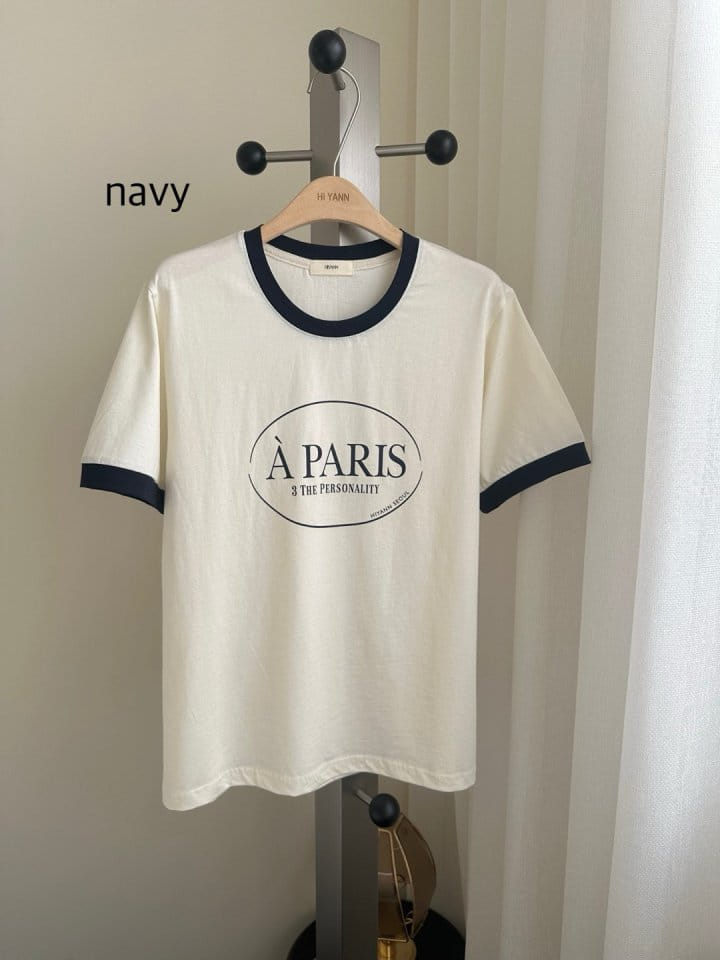 Hiyann - Korean Women Fashion - #thelittlethings - Color Paris Tee - 5