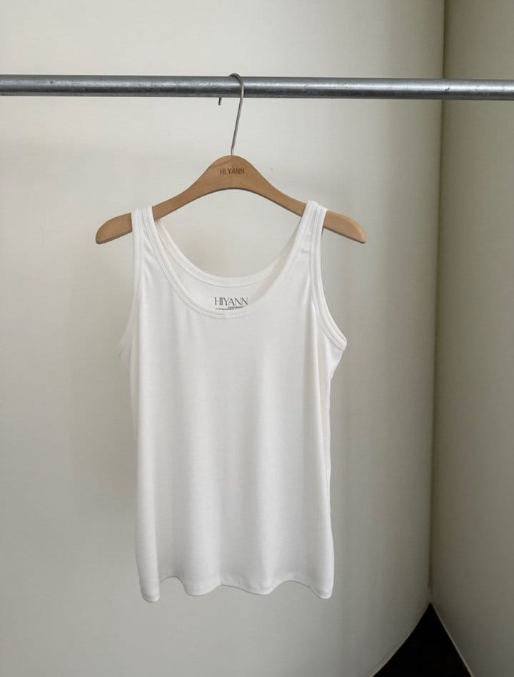Hiyann - Korean Women Fashion - #vintageinspired - Rib Sleeveless Tee