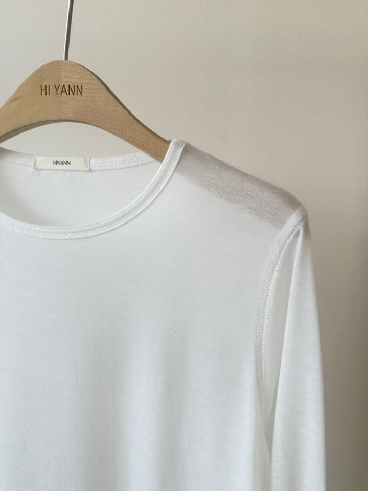 Hiyann - Korean Women Fashion - #vintagekidsstyle - Tencel Gai Piping Tee - 3