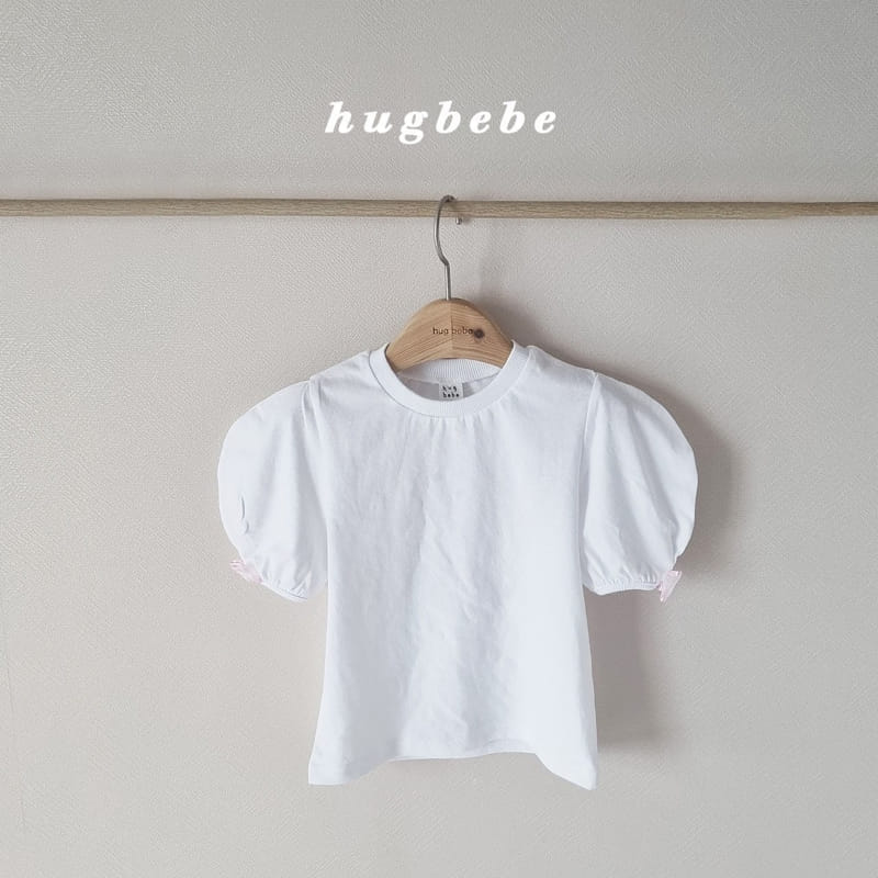 Hug Bebe - Korean Children Fashion - #Kfashion4kids - Mini Ribbon Muzi Puff Tee - 8