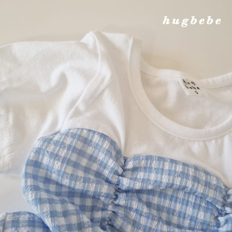 Hug Bebe - Korean Children Fashion - #childofig - Alice Ribbon Check Blouse - 5