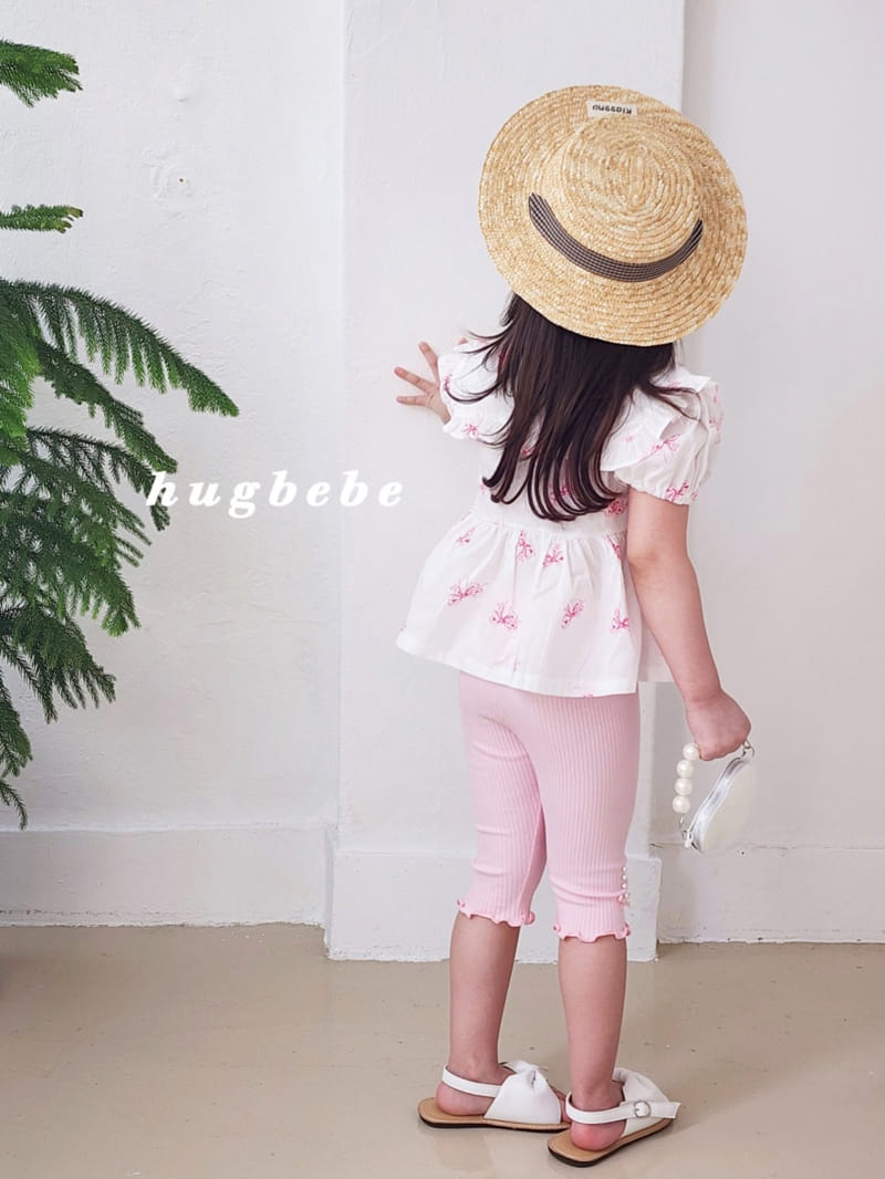 Hug Bebe - Korean Children Fashion - #childofig - Big Collar Ribbon Blouse - 3