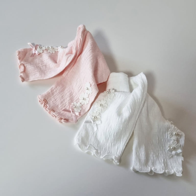 Hug Bebe - Korean Children Fashion - #childrensboutique - Flower Yoru Leggings - 2