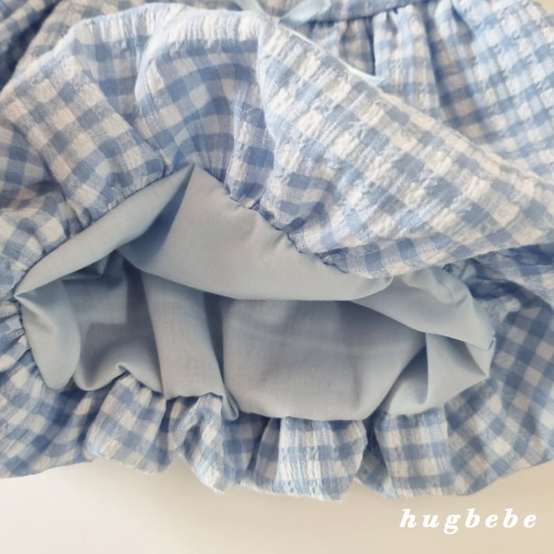Hug Bebe - Korean Children Fashion - #kidsshorts - Ribbon Check Pumpkin Pants - 9