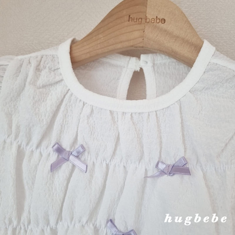 Hug Bebe - Korean Children Fashion - #magicofchildhood - Mini Ribbon Puff Blouse - 11