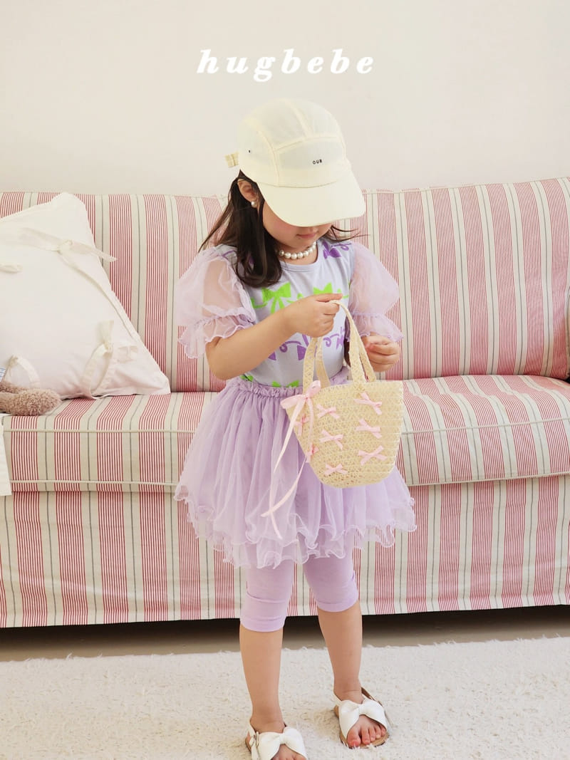 Hug Bebe - Korean Children Fashion - #todddlerfashion - Frill Sha Sha Skirt Leggings - 8