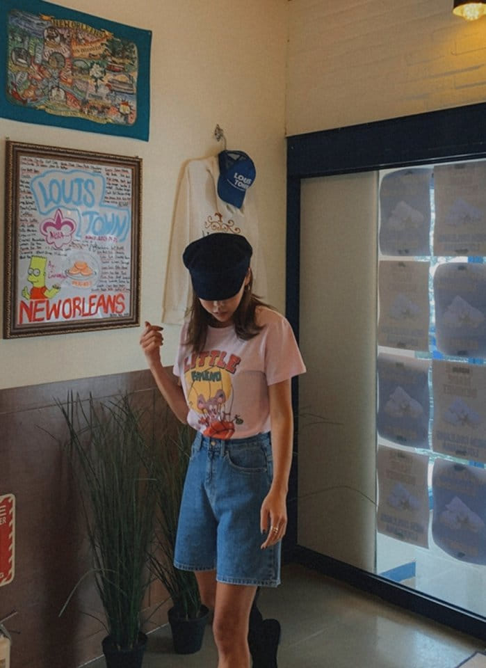 I'm here - Korean Women Fashion - #momslook - 316 Denim Shorts - 10