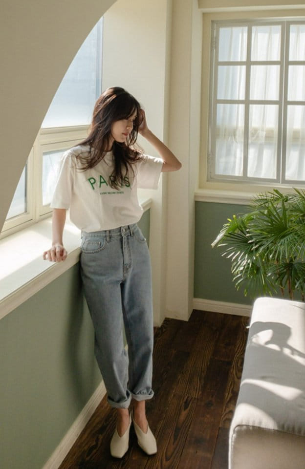 I'm here - Korean Women Fashion - #momslook - 835 Echo Salt Crop Denim Pants - 7