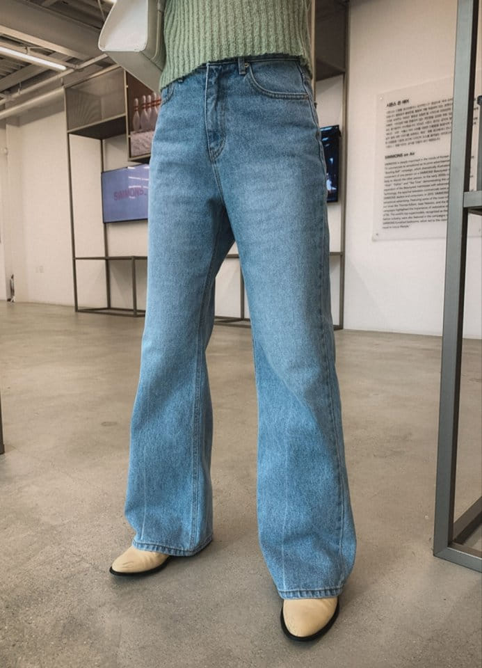 I'm here - Korean Women Fashion - #momslook - 838 Rejigi Boots Cut Denim Pants - 5