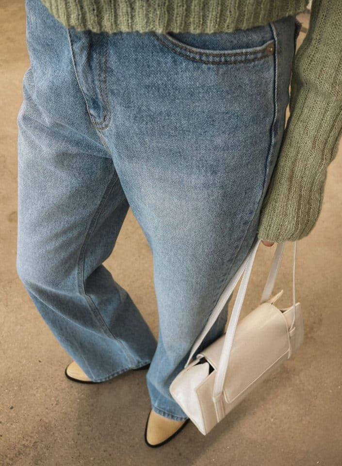 I'm here - Korean Women Fashion - #momslook - 838 Rejigi Boots Cut Denim Pants - 7