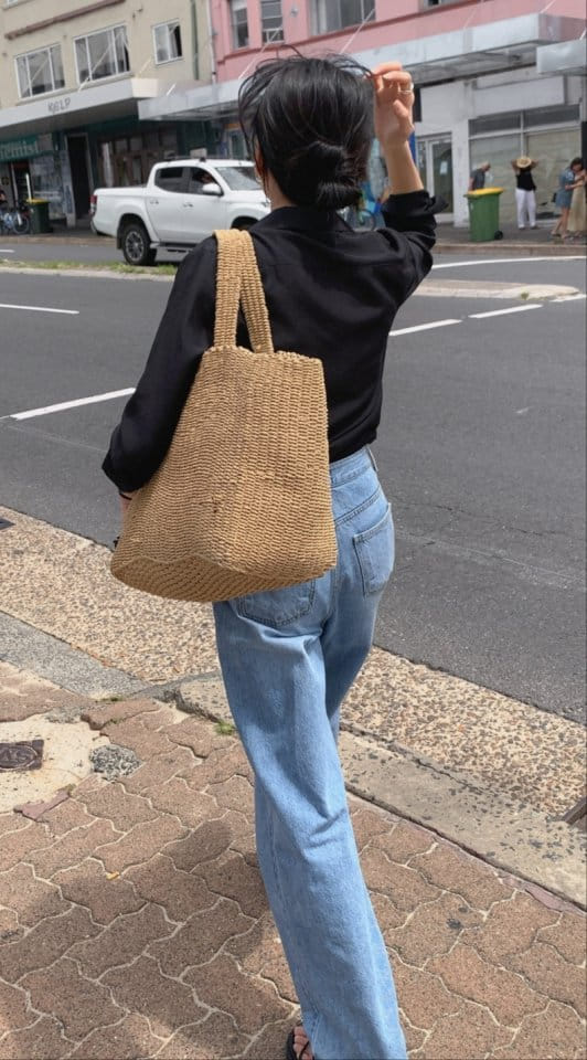 I'm here - Korean Women Fashion - #thelittlethings - 829 Unick Light Denim Wide Pants - 4