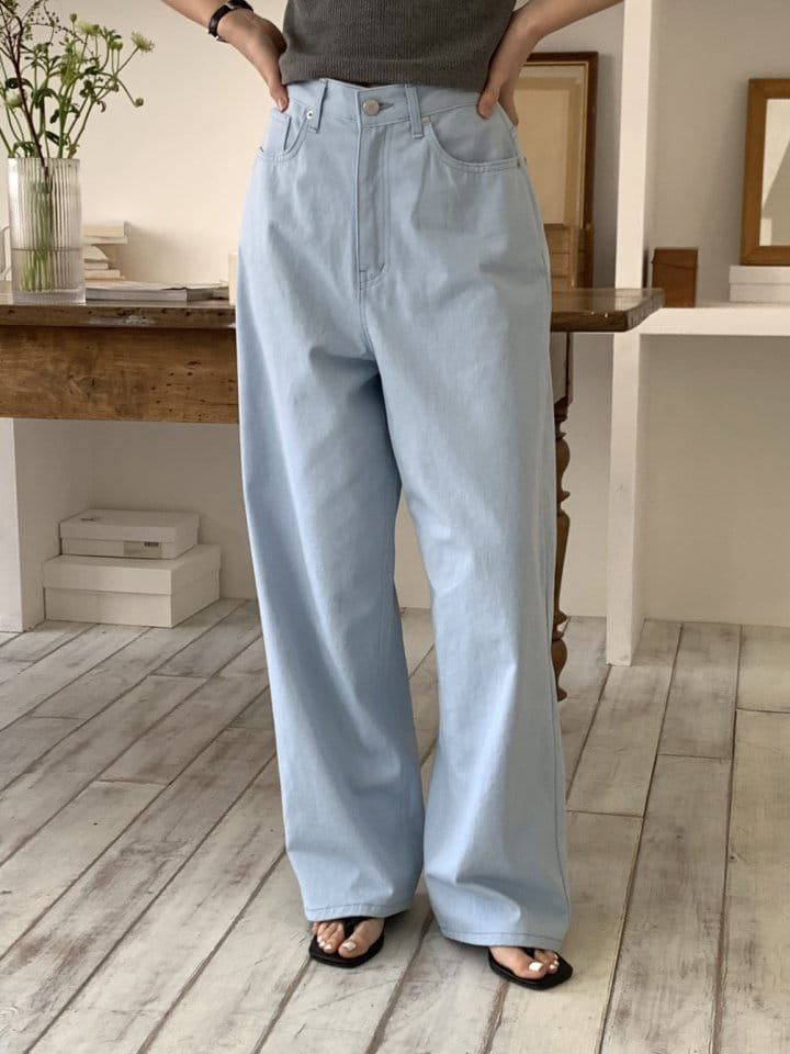 I'm here - Korean Women Fashion - #romanticstyle - 650 Low Bio Wide C Pants - 5