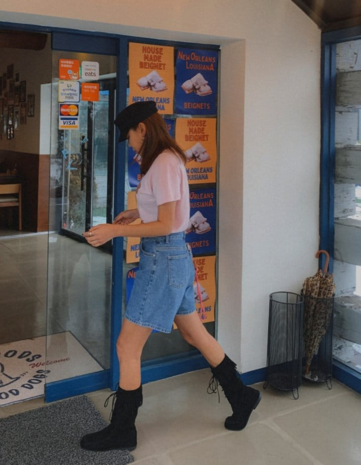 I'm here - Korean Women Fashion - #thatsdarling - 316 Denim Shorts - 6