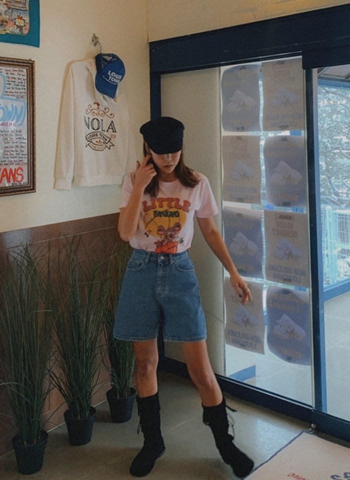 I'm here - Korean Women Fashion - #vintagekidsstyle - 316 Denim Shorts