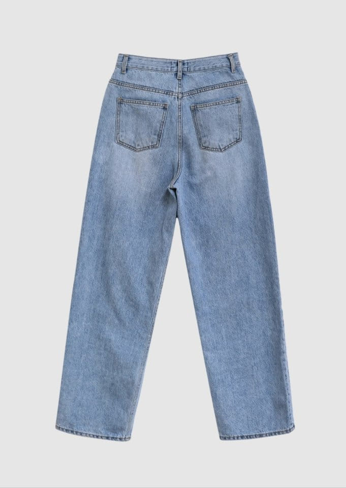 I'm here - Korean Women Fashion - #womensfashion - 829 Unick Light Denim Wide Pants - 9