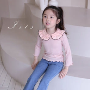 Isis - Korean Children Fashion - #kidsshorts - Black Line Tee