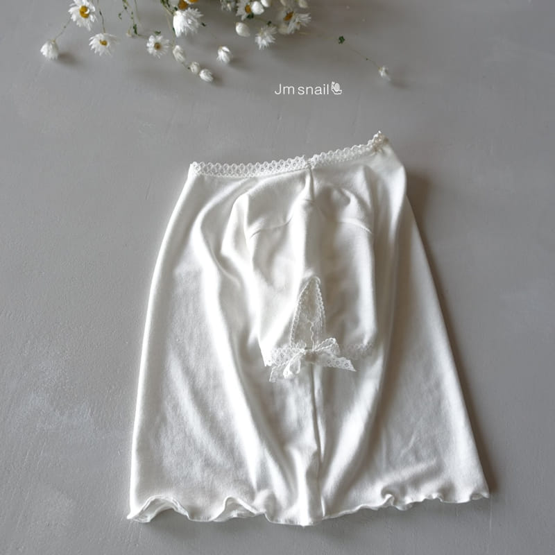 Jm Snail - Korean Children Fashion - #magicofchildhood - Any Span Lace Ribbon Tee - 3