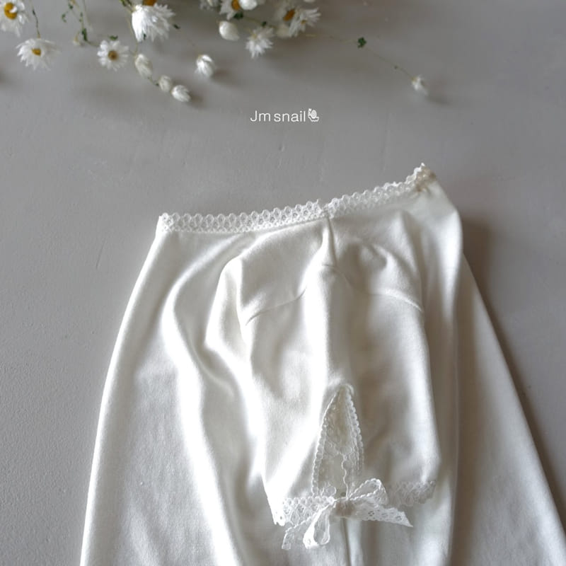 Jm Snail - Korean Children Fashion - #magicofchildhood - Any Span Lace Ribbon Tee - 4