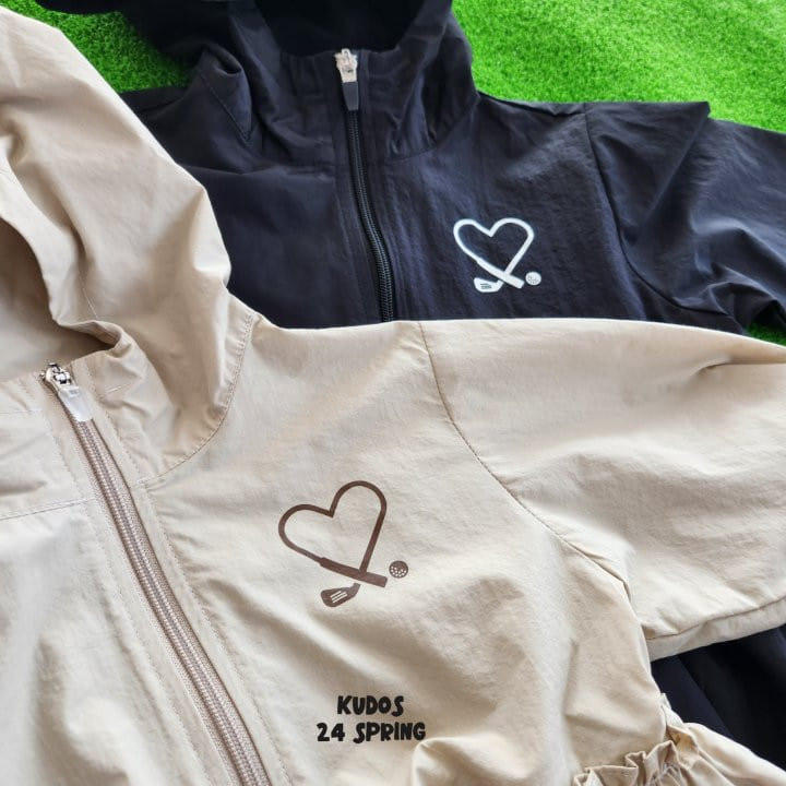 Kudos - Korean Children Fashion - #stylishchildhood - Love Golf Shirring Jacket