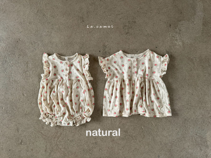 La Camel - Korean Baby Fashion - #babyboutique - Rose Body Suit - 5