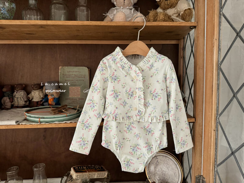 La Camel - Korean Baby Fashion - #babyboutique - Cardigan Swim Set - 6