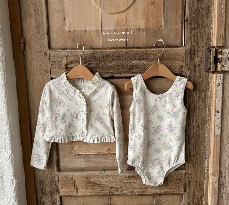 La Camel - Korean Baby Fashion - #babyboutique - Cardigan Swim Set - 7