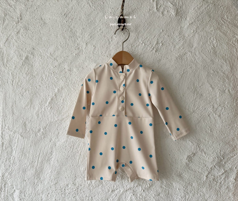 La Camel - Korean Baby Fashion - #babyootd - Dot Swim Suit - 2