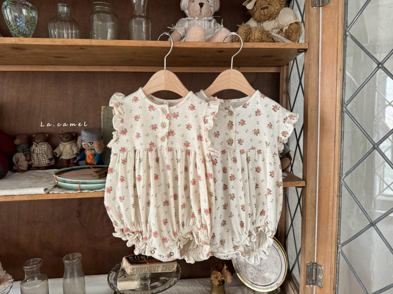 La Camel - Korean Baby Fashion - #babywear - Rose Body Suit