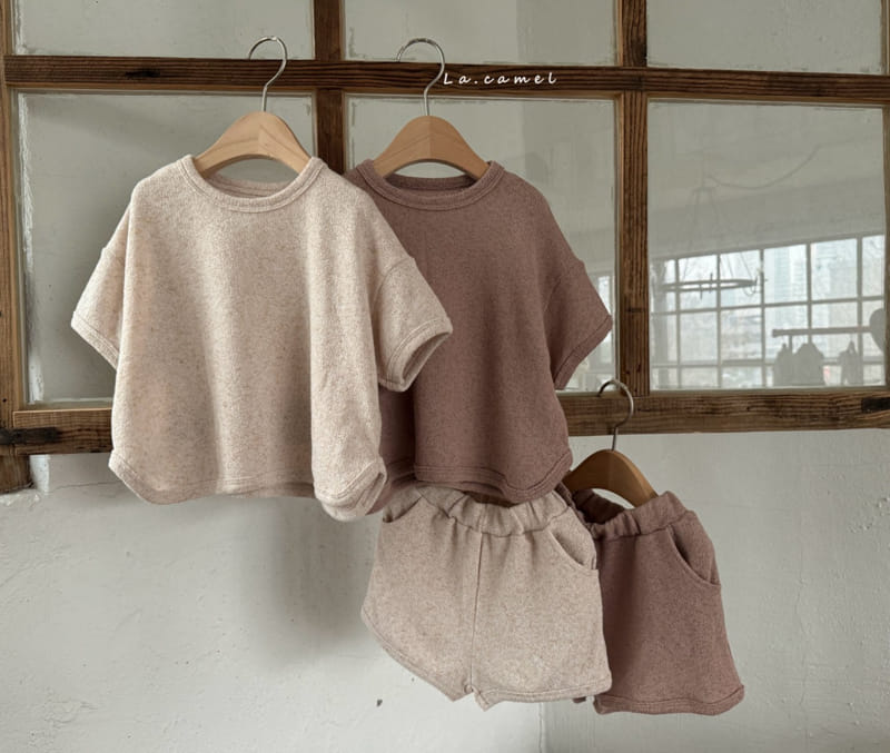La Camel - Korean Children Fashion - #fashionkids - Woody Top Bottom Set - 2