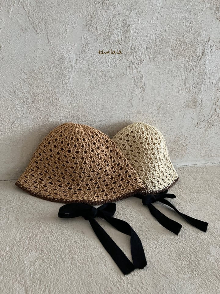 Lala - Korean Baby Fashion - #babyfashion - Line String Bonnet - 5
