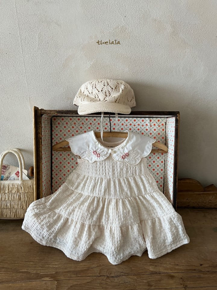 Lala - Korean Baby Fashion - #onlinebabyshop - Embroidery Flower Cape - 6
