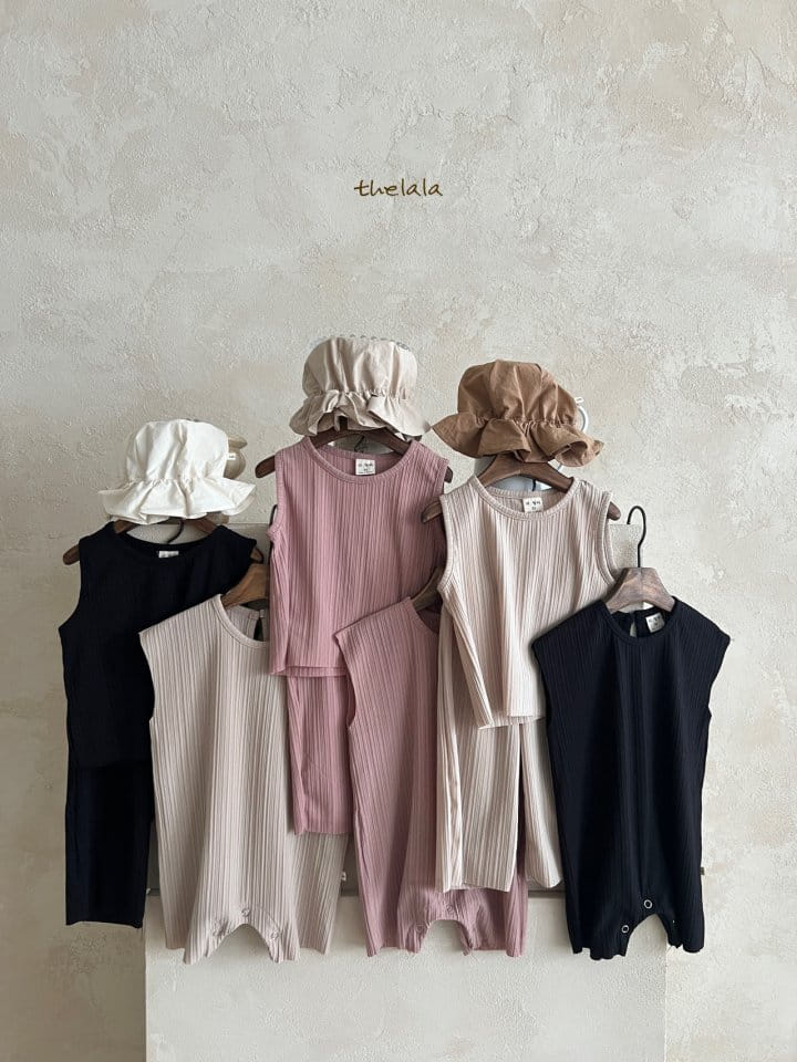Lala - Korean Children Fashion - #childrensboutique - Pleats Top Bottom Set - 4
