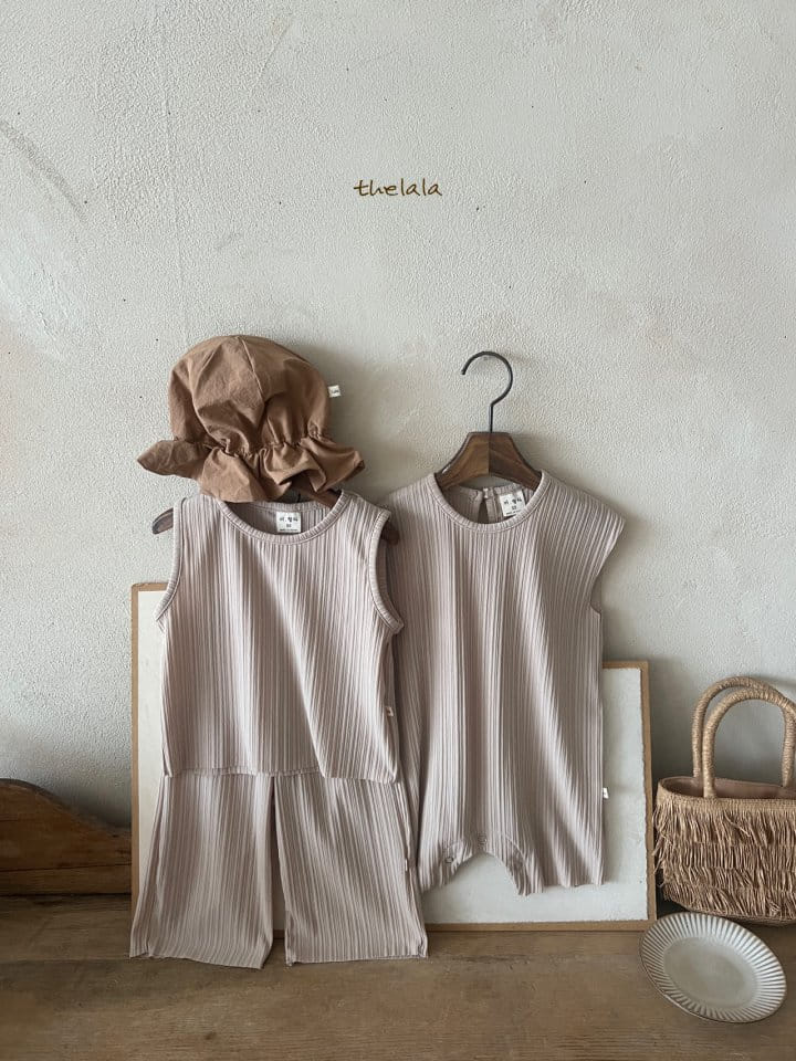 Lala - Korean Children Fashion - #discoveringself - Pleats Top Bottom Set - 5