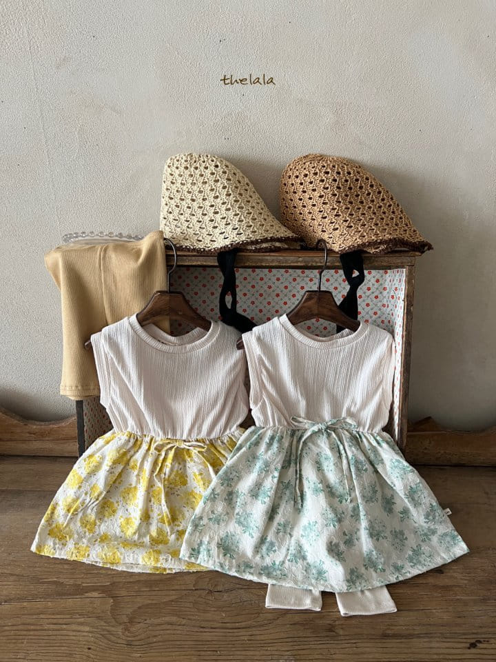 Lala - Korean Children Fashion - #discoveringself - Forsythia One-Piece