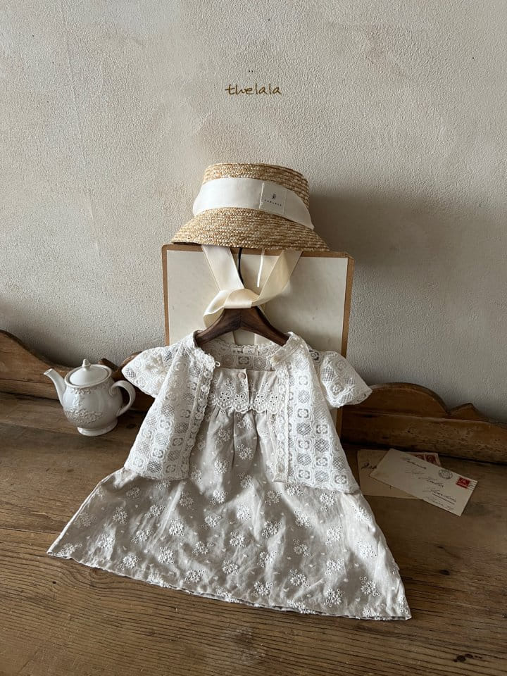 Lala - Korean Children Fashion - #fashionkids - Square Flower Cardigan - 8