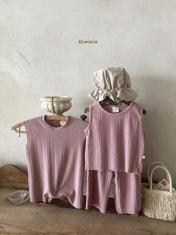 Lala - Korean Children Fashion - #fashionkids - Pleats Top Bottom Set - 6