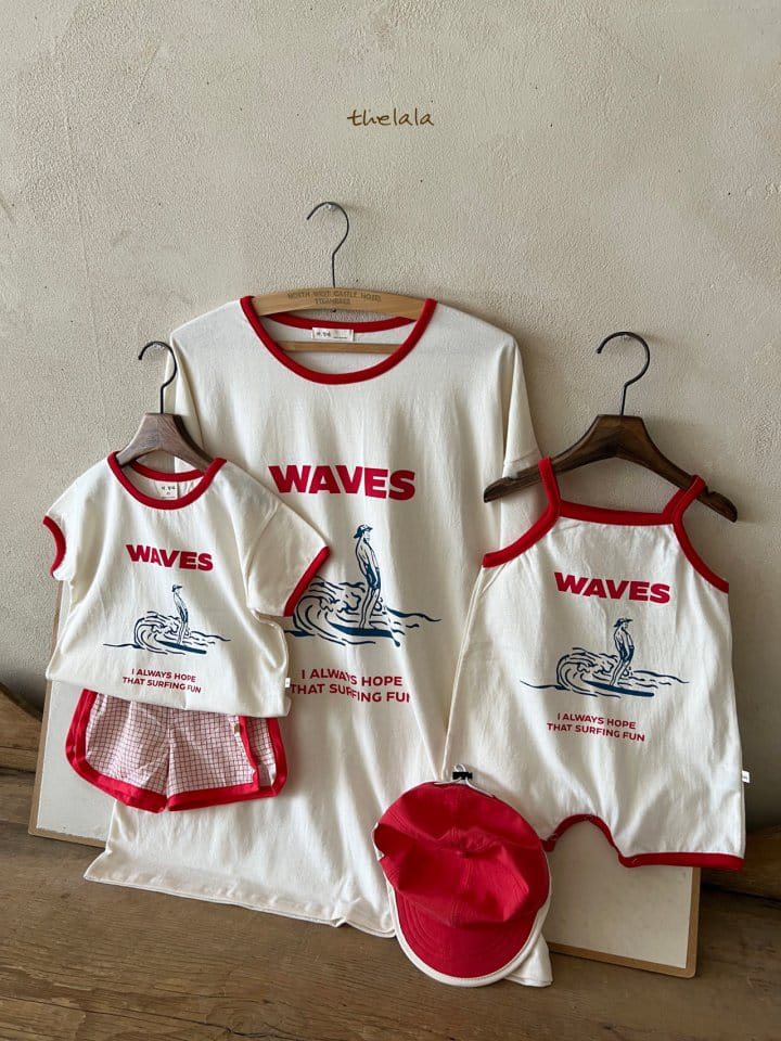 Lala - Korean Children Fashion - #kidsstore - Mom Wave Tee - 5