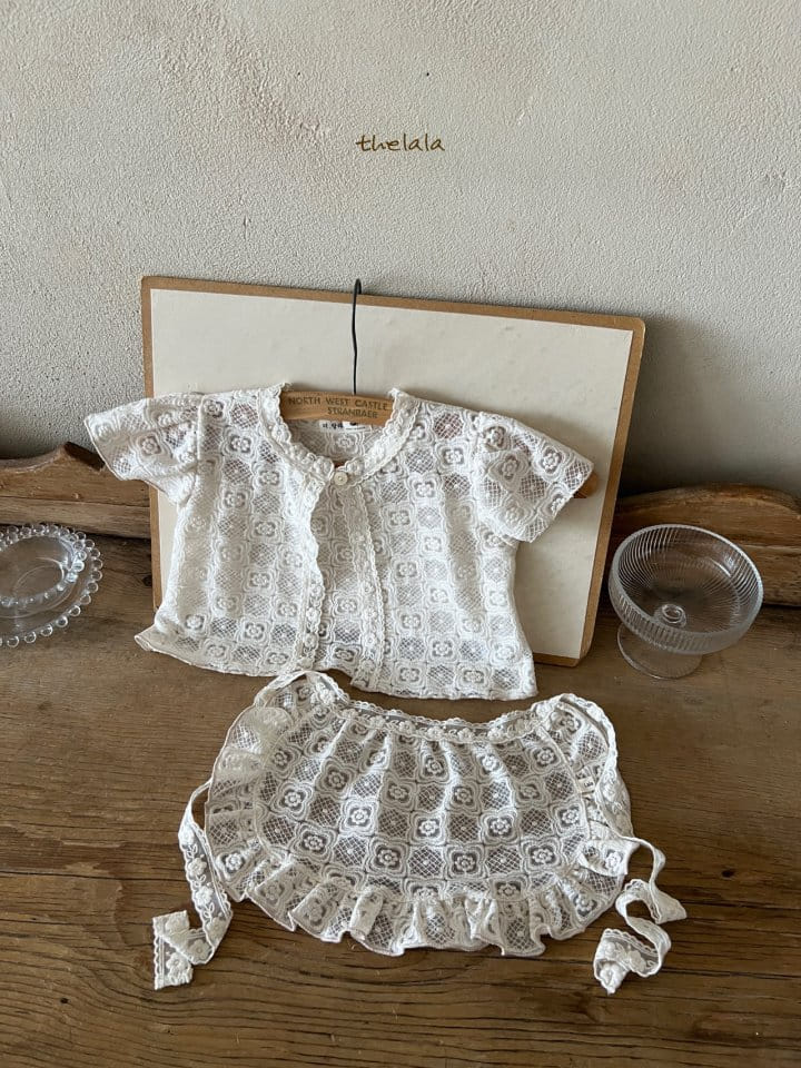 Lala - Korean Children Fashion - #todddlerfashion - Square Flower Cardigan