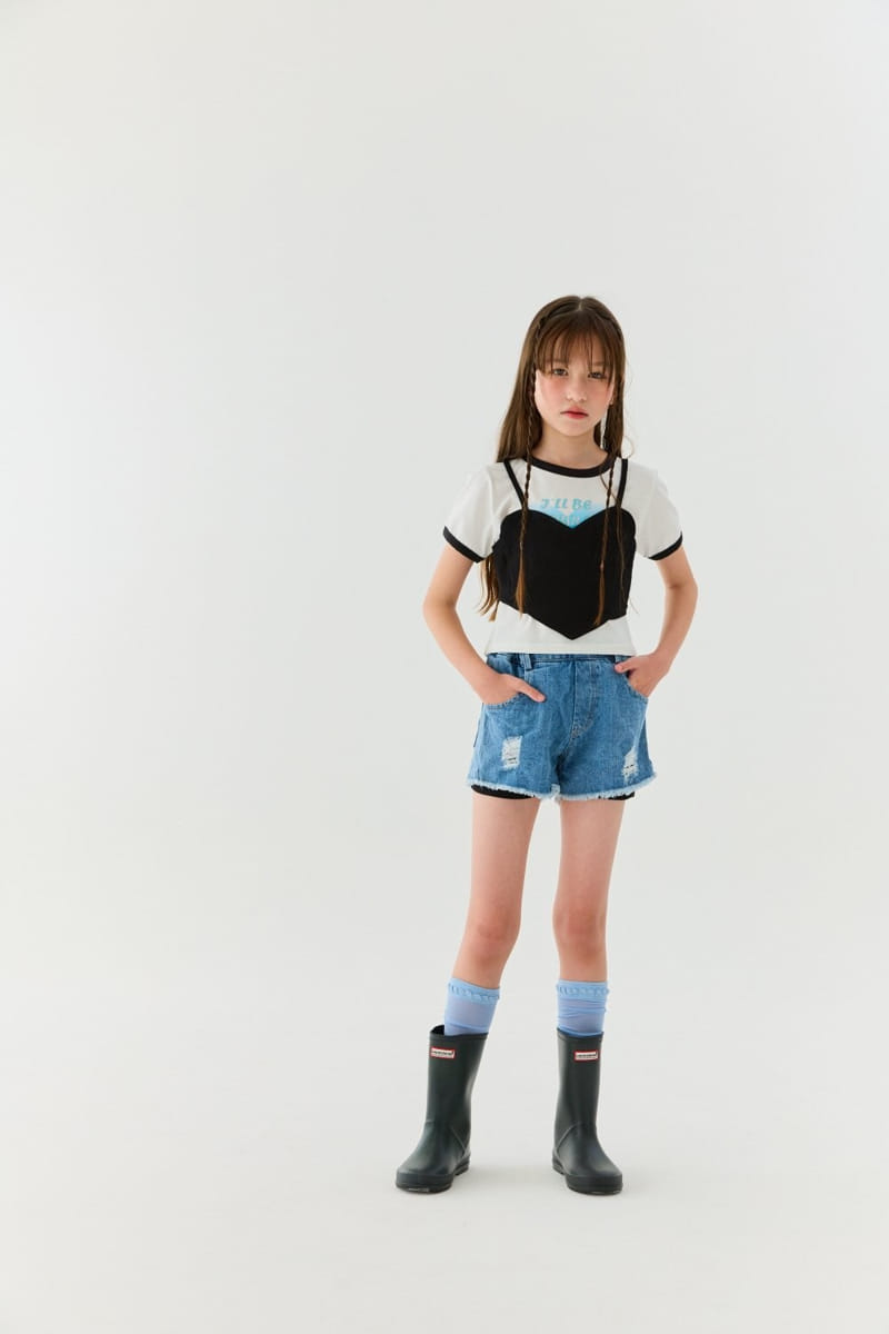Lilas - Korean Children Fashion - #childofig - Heart Bustier - 3