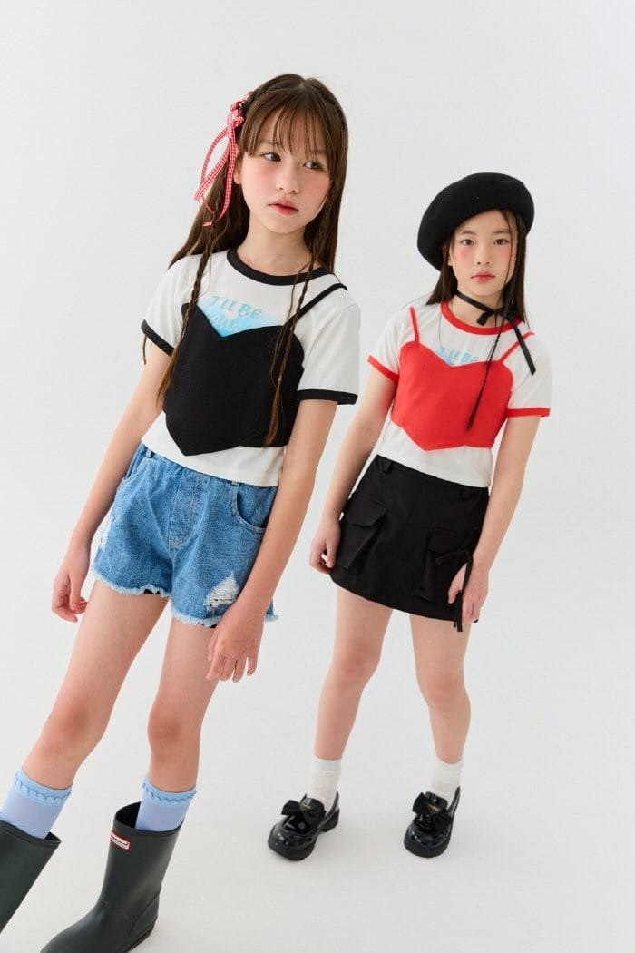 Lilas - Korean Children Fashion - #designkidswear - Heart Bustier - 6