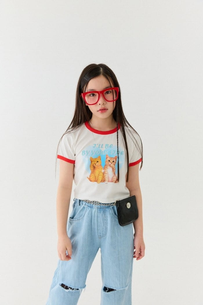 Lilas - Korean Children Fashion - #Kfashion4kids - Duet Cat Tee - 4