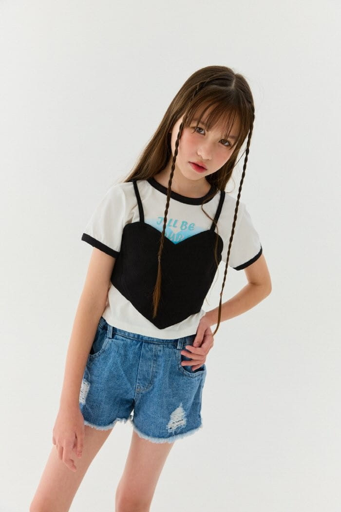 Lilas - Korean Children Fashion - #prettylittlegirls - Heart Bustier - 2